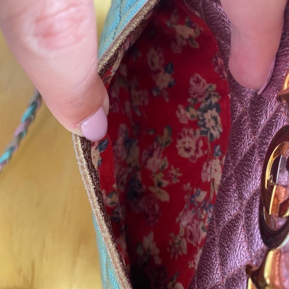 Gucci Pink and Blue Leather Crossbody Bag - Picture 4 of 11